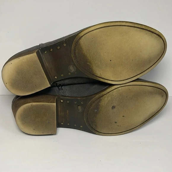 BCBGeneration Suede Leather Gray Ankle Booties Women's Size 7.5 - Picture 8 of 8